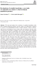 Cover page: Re-situations of scientific knowledge: a case study of a skirmish over clusters vs clines in human population genomics