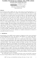 Cover page: Variability of the internal wave continuum: study of 2500 worldwide seasonal to inter-annual time series