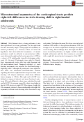 Cover page: Microstructural asymmetry of the corticospinal tracts predicts right-left differences in circle drawing skill in right-handed adolescents.