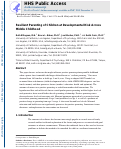 Cover page: Resilient parenting of children at developmental risk across middle childhood