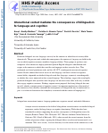 Cover page: Interactional Context Mediates the Consequences of Bilingualism for Language and Cognition