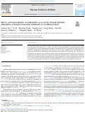 Cover page: Micro- and macroplastic accumulation in a newly formed Spartina alterniflora colonized estuarine saltmarsh in southeast China