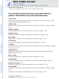 Cover page: The association of perceived stress and verbal memory is greater in HIV-infected versus HIV-uninfected women