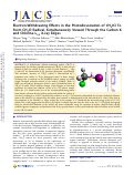 Cover page: Electron-Withdrawing Effects in the Photodissociation of CH2ICl To Form CH2Cl Radical, Simultaneously Viewed Through the Carbon K and Chlorine L2,3 X‑ray Edges