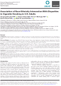 Cover page: Association of Race-Ethnicity Intersection With Disparities in Cigarette Smoking in U.S. Adults.