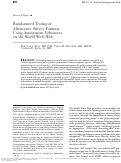 Cover page: Randomized testing of alternative survey formats using anonymous volunteers on the World Wide Web.