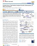 Cover page: Polarity-Driven Thiyl Radical-Catalyzed Aerobic Debenzylation of Ethers and Amines.