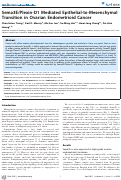 Cover page: Sema3E/Plexin-D1 Mediated Epithelial-to-Mesenchymal Transition in Ovarian Endometrioid Cancer