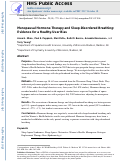 Cover page: Menopausal hormone therapy and sleep-disordered breathing: evidence for a healthy user bias