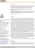 Cover page: Phishing suspiciousness in older and younger adults: The role of executive functioning.