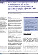 Cover page: Racial/ethnic heterogeneity in associations of blood pressure and incident cardiovascular disease by functional status in a prospective cohort: the Multi-Ethnic Study of Atherosclerosis