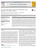 Cover page: Micro-grid energy dispatch optimization and predictive control algorithms; A UC Irvine case study