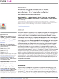 Cover page: Pharmacological inhibition of P2RX7 ameliorates liver injury by reducing inflammation and fibrosis