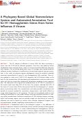 Cover page: A Phylogeny-Based Global Nomenclature System and Automated Annotation Tool for H1 Hemagglutinin Genes from Swine Influenza A Viruses