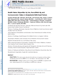 Cover page: Health Status Disparities by Sex, Race/Ethnicity,&nbsp;and Socioeconomic Status in Outpatients With Heart Failure