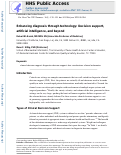 Cover page: Enhancing Diagnosis Through Technology: Decision Support, Artificial Intelligence, and Beyond.