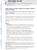 Cover page: Genetic variants in nicotinic receptors and smoking cessation in Parkinson's disease