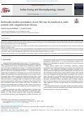 Cover page: Retrievable leadless pacemakers (Aveir VR) may be beneficial in adult patients with congenital heart disease.