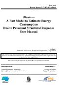 Cover page: tBeam—A Fast Model to Estimate Energy Consumption Due to Pavement Structural Response User Manual