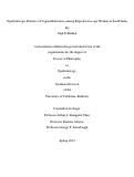 Cover page: Epidemiologic Features of Vaginal Infections among Reproductive-age Women in South India