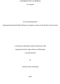 Cover page: Carceral Entanglements: Interrogating Gendered Public Memories of Japanese American World War II Incarceration