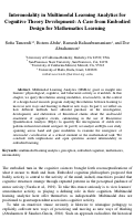 Cover page: Intermodality in Multimodal Learning Analytics for Cognitive Theory Development: A Case from Embodied Design for Mathematics Learning