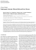 Cover page: Nephrogenic systemic fibrosis risk and liver disease.