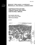 Cover page: Land Disposal of San Luis Drain Sediments, Panoche Water District, South Dos Palos, California