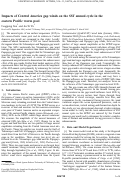 Cover page: Impacts of Central America gap winds on the SST annual cycle in the eastern Pacific warm pool