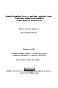 Cover page: Racial Isolation, Poverty and the Limits of Local Control as a Means for Holding Public Schools Accountable