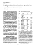 Cover page: Evolutionary origin of Plasmodium and other Apicomplexa based on rRNA genes.