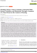 Cover page of Working Chance: Peirces Semiotic Contrasted With Benners Intuition and Illustrated Through a Semiosis of a Novel Event in the Context of Nursing.