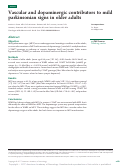 Cover page: Vascular and dopaminergic contributors to mild parkinsonian signs in older adults