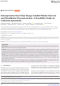 Cover page: Intraoperative Real‐Time Image‐Guided Fibular Harvest and Mandibular Reconstruction: A Feasibility Study on Cadaveric Specimens