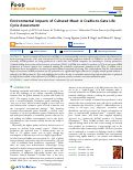 Cover page: Environmental Impacts of Cultured Meat: A Cradle-to-Gate Life Cycle Assessment.