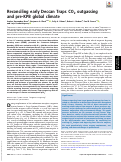 Cover page: Reconciling early Deccan Traps CO2 outgassing and pre-KPB global climate