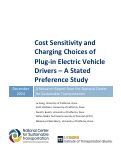 Cover page: Cost Sensitivity and Charging Choices of Plug-in Electric Vehicle Drivers – A Stated Preference Study