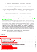 Cover page: A Bimodal Perspective on Possibility Semantics