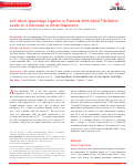 Cover page: Left atrial appendage ligation in patients with atrial fibrillation leads to a decrease in atrial dispersion.