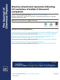 Cover page: Erratum: “Electron attachment dynamics following UV excitation of iodide-2-thiouracil complexes” [J. Chem. Phys. 156, 244302 (2022)]