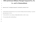 Cover page of HTO and selenate diffusion through compacted Na-, Na–Ca-, and Ca-montmorillonite