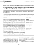 Cover page: Semi-rigid ureteroscopic lithotripsy versus laparoscopic ureterolithotomy for large upper ureteral stones: a meta – analysis of randomized controlled trials