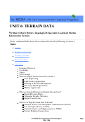 Cover page of Unit 6: Terrain Data