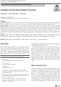 Cover page: Treatment of Acute Sports-Related Concussion