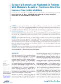 Cover page: Salvage Ipilimumab and Nivolumab in Patients With Metastatic Renal Cell Carcinoma After Prior Immune Checkpoint Inhibitors.