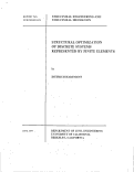 Cover page: Structural Optimization of Discrete Systems Represented by Finite Element Models