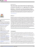 Cover page: The domestic and international implications of future climate for U.S. agriculture in GCAM