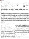 Cover page: Associations of Partner Support and Acculturation With Physical Activity in Mexican American Women.