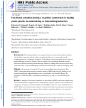 Cover page: Functional Activation During a Cognitive Control Task in Healthy Youth Specific to Externalizing or Internalizing Behaviors