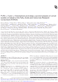 Cover page: PUFA ω-3 and ω-6 biomarkers and sleep: a pooled analysis of cohort studies on behalf of the Fatty Acids and Outcomes Research Consortium (FORCE)